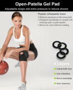 Knee Brace for Women Men with Side Stabilizers, 2 Pack Knee Braces for Knee Pain ACL MCL Arthritis Joint Pain Relief, Adjustable Compression Sleeve Patellar Tendon Support Strap - Image 3