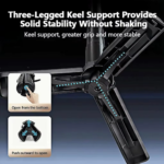 4-In-1 Multifunctional Magnetic Mini Selfie Stick with 360° Rotation Wireless Bluetooth Control Magnetic Phone Holder - Image 3