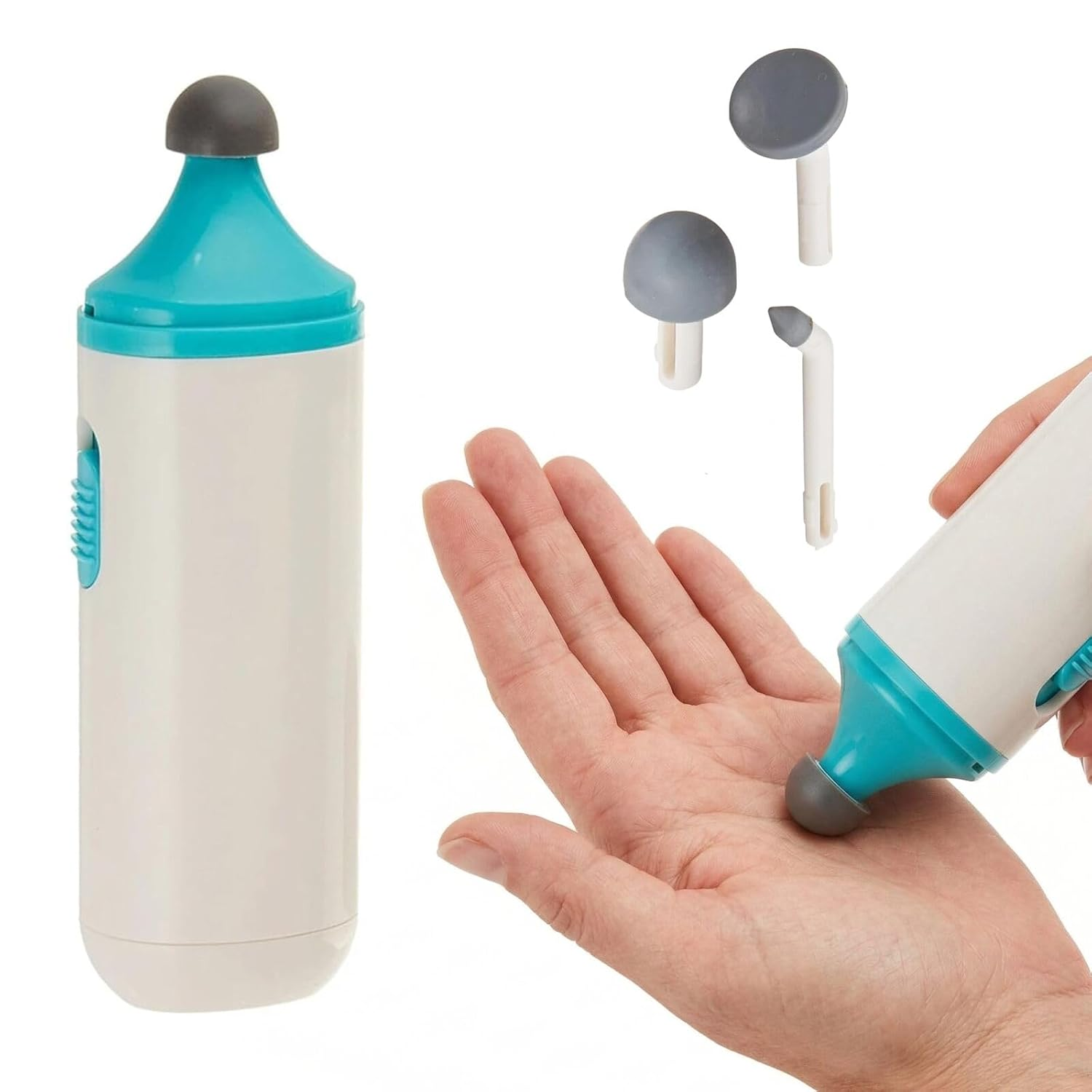 1dd288ba254216f37219b14168400a35.png Mini Scar Massager, Handheld Portable Vibration Massager with Interchangeable Heads, Quiet, Battery Operated for Targeted Hand & Skin Care, Reduces Appearance and Sensitivity of Scars - Image 1