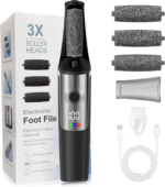 Electric Foot Callus Remover,Smooth Pedicure Wand Rechargeable Electric Foot File,Professional Pedicure Tools for Dry, Dead, Cracked, Hard Skin, at Home Feet Spa Care Kit for Men & Women