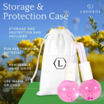 LUONKOS Ice Globes for Face and Eyes - Set of 2 Pink Glass Cryo Sticks - Image 8