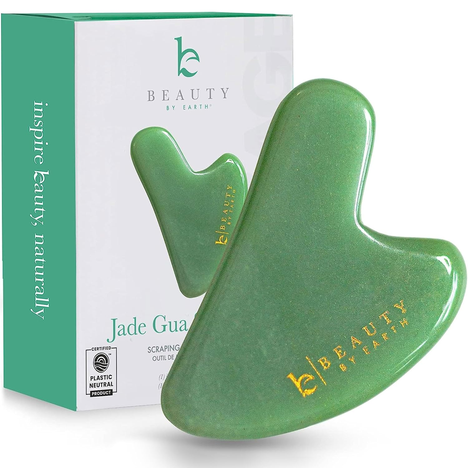2c5e3037144189ce01de8f76c61942b8.png Jade Gua Sha Facial Tools - Depuffer & Massager Tool for Lymphatic Drainage - Image 1