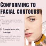 Lymphatic Contour Face Brush - Double Chin Reducer & Lymphatic Drainage Massager, Anti-Puffiness Depuffer Tool for Sculpting, Ergonomic Face Brush for Skin Glow - Image 4