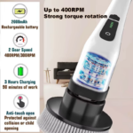 Cordless Spin Scrubber Electric Multipurpose Cleaning Brush for Kitchen Bathroom Toilet - Household Hair Brushes and Mops - Image 4