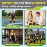 Knee Brace Men & Women, Knee Compression Sleeve Support Wrap Tendonitis L - Image 7