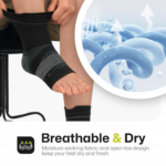 3 Pairs Plantar Fasciitis Socks Ankle Compression Sleeve with Arch Support - Image 6