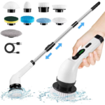 Cordless Spin Scrubber Electric Multipurpose Cleaning Brush for Kitchen Bathroom Toilet - Household Hair Brushes and Mops - Image 2