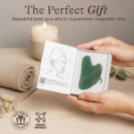 Jade Gua Sha Facial Tools - Depuffer & Massager Tool for Lymphatic Drainage - Image 7