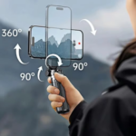 4-In-1 Multifunctional Magnetic Mini Selfie Stick with 360° Rotation Wireless Bluetooth Control Magnetic Phone Holder - Image 4