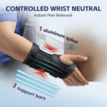 2 Pack Carpal Tunnel Wrist Brace for Work with Wrist Splint, 6.5'' Wrist Brace Night Support for Women Men, Pain Relief for Tendonitis, Arthritis, Pregnancy, Typing, Right and Left Hand, Medium - Image 7