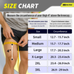 Knee Brace Men & Women, Knee Compression Sleeve Support Wrap Tendonitis L - Image 6