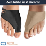 Bunion Corrector Relief Sleeve, Copper Infused, Orthopedic Brace Big Toe Alignment, Plantar Fasciitis, Hallux Valgus Relief - Toe Straightener & Spacer for Women & Men - 1 Pair - Image 9