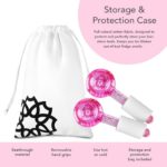 LUONKOS Ice Globes for Face and Eyes - Set of 2 Pink Glass Cryo Sticks - Image 9