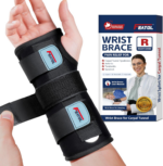 Wrist Brace for Carpal Tunnel, Adjustable Night Wrist Support Brace with Splints Right Hand, Large/X-Large, Hand Support for Arthritis, Tendonitis, Sprain, Injuries