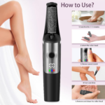 Electric Foot Callus Remover,Smooth Pedicure Wand Rechargeable Electric Foot File,Professional Pedicure Tools for Dry, Dead, Cracked, Hard Skin, at Home Feet Spa Care Kit for Men & Women - Image 5